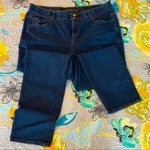 Lane Bryant high rise straight leg jeans with tighter tummy technology.  Size 22